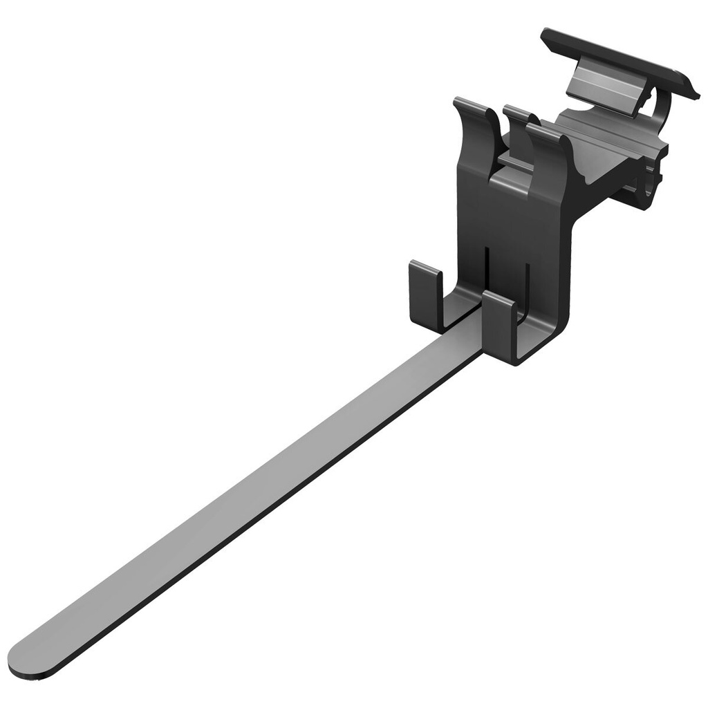 [A03801] SL Rack Kabelclip RAIL, matt schwarz | A03801