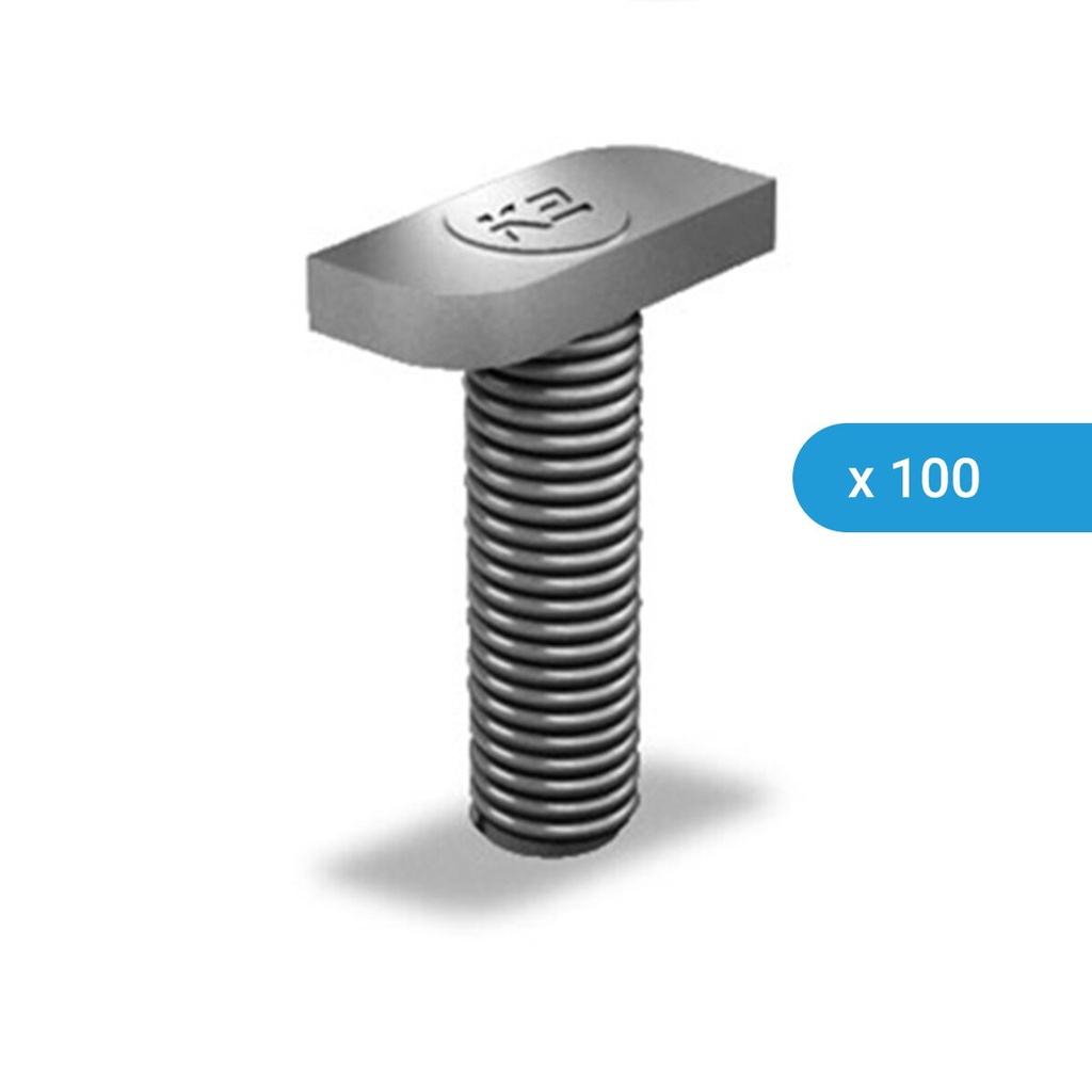 [A01454-VE] 100 x K2 Hammerkopfschraube 28/15 M10x25 | A01454-VE