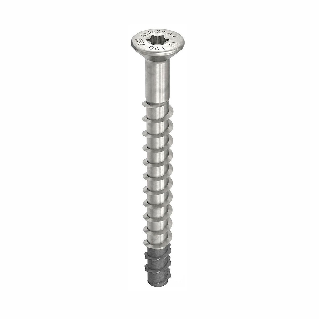 [A05048] Heco MULTI MONTI plus 7,5x40 Betongewinde T-Drive T-30 Senkkopf Edelstahl A4 | A05048