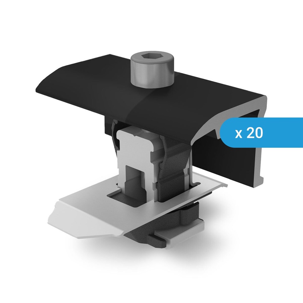 [A06902-VE] 20 x K2 Endklemme EC 25-40, schwarz | A06902-VE