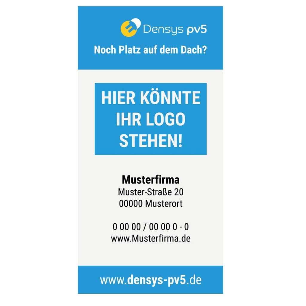 [A04596] personalisiertes Gerüstbanner, hoch blau | A04596
