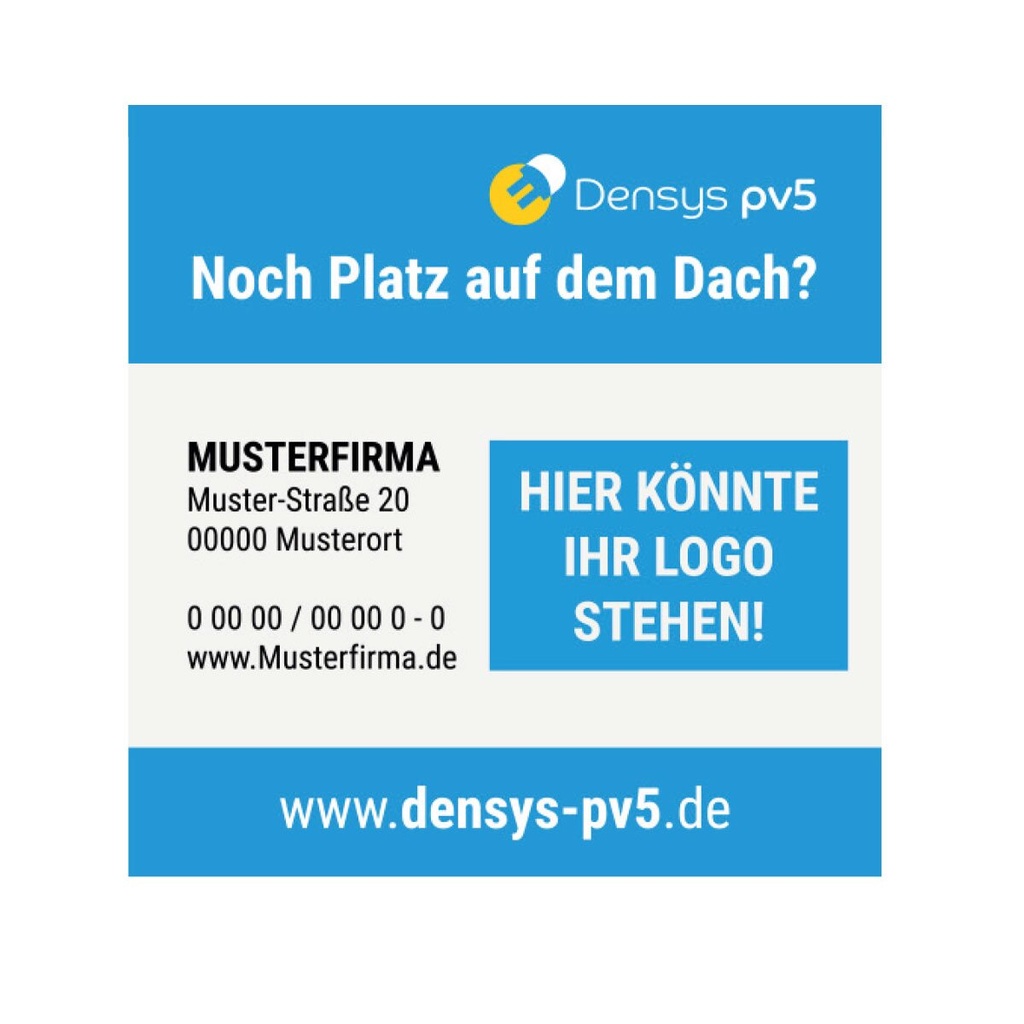 [A04592] personalisiertes Gerüstbanner, Quadrat blau | A04592